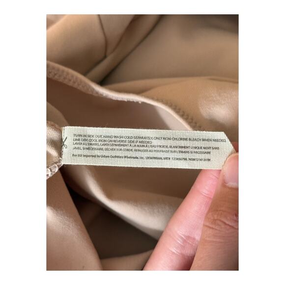 Free People bodysuit Va Va Voop knit deep v neck tan size X-Small XS - Picture 7 of 7